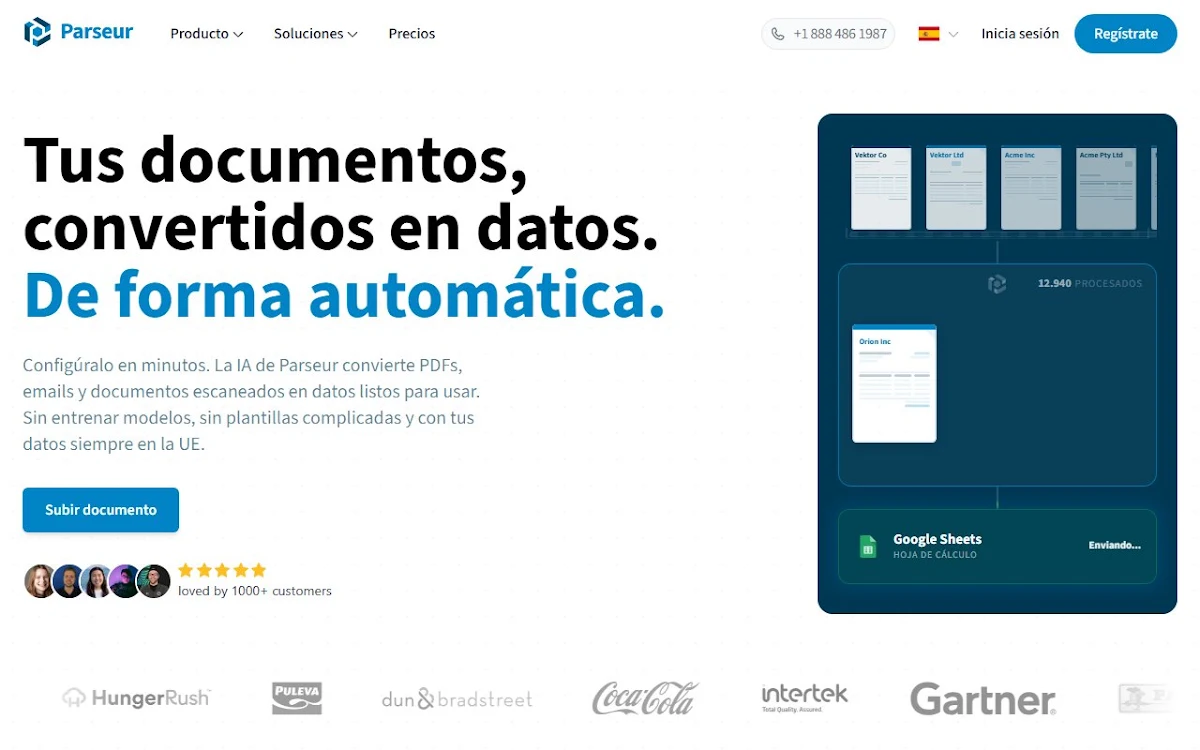 Captura de parseur.com