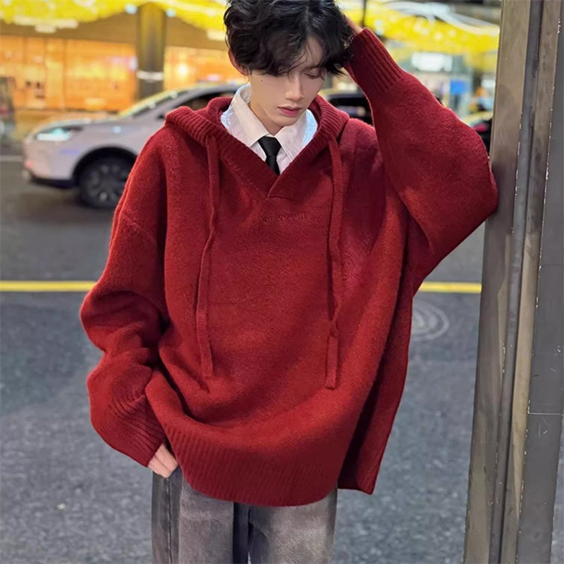 Men's Christmas hoodie, American retro style