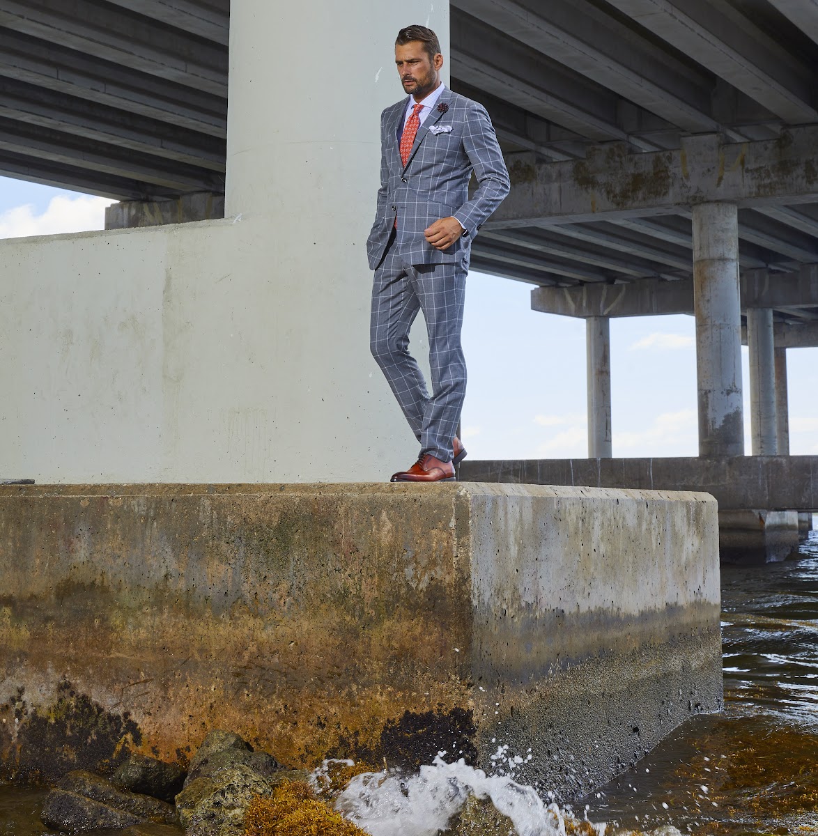 Custom suit by Bespoke By CB Miami clothier