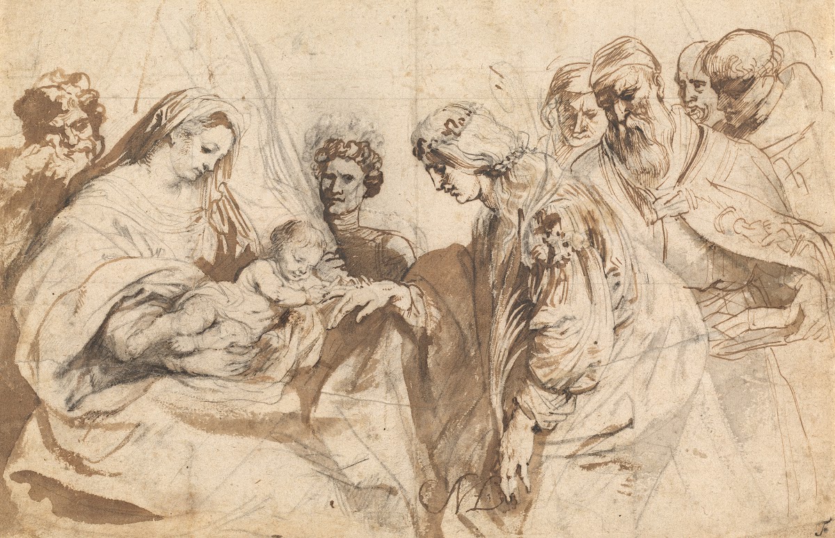 The Mystic Marriage of Saint Catherine c 1618