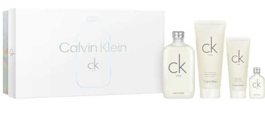 ESTUCHE CALVIN KLEIN CK ONE HOMBRE 4PZS 200ML EDT + 15ML EDT + CREMA + GEL DE BAÑO