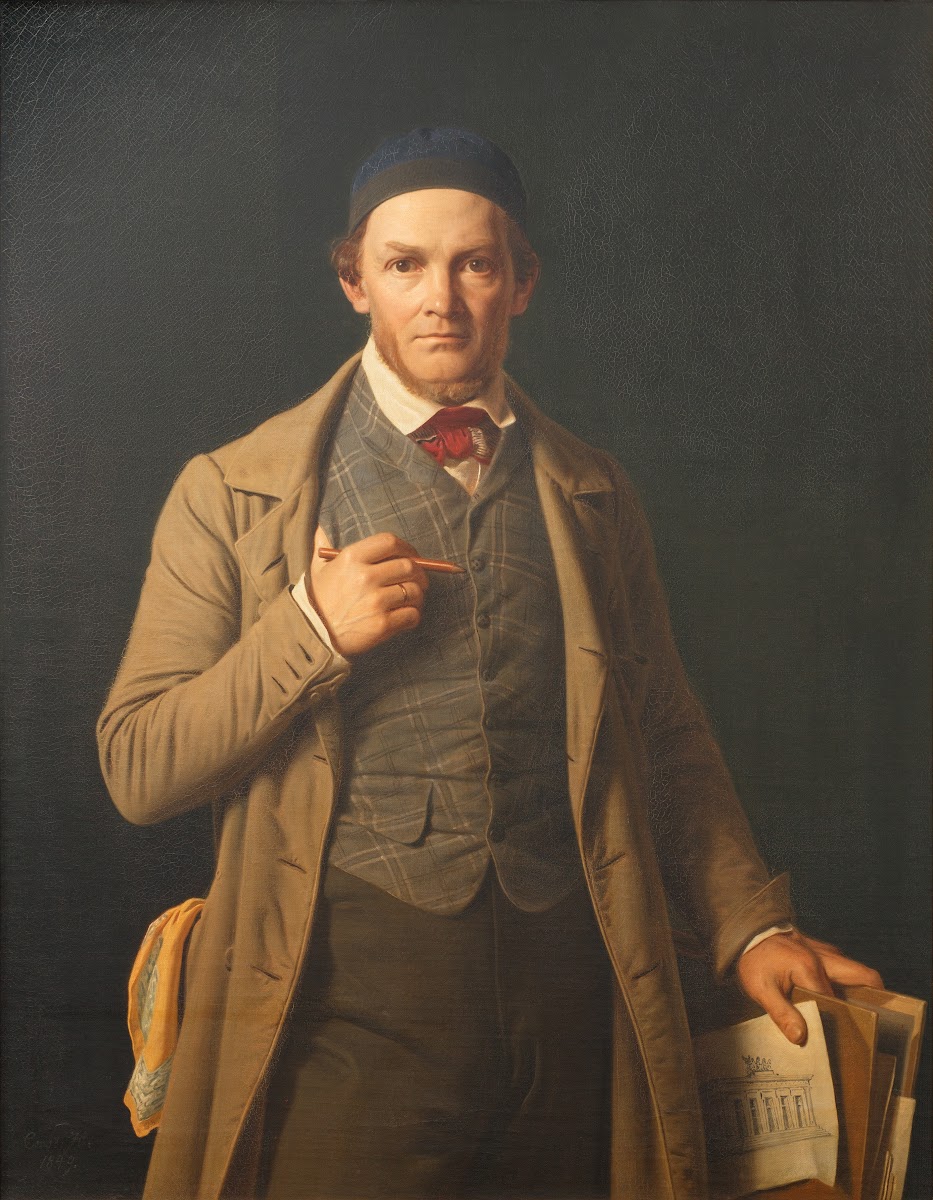 Portrait Of Gottlieb Bindesbøll 1849