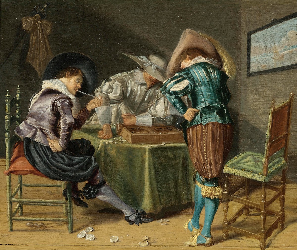 Tric Trac Players In An Interior 1626