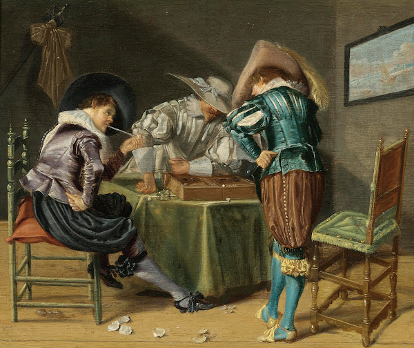 Tric Trac Players In An Interior 1626