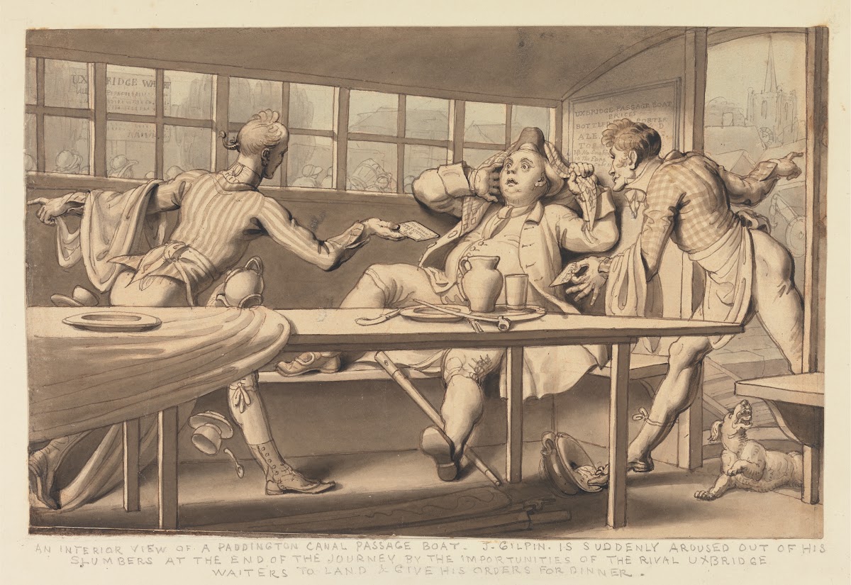 John Gilpin in the Uxbridge Passage Boat 1820s