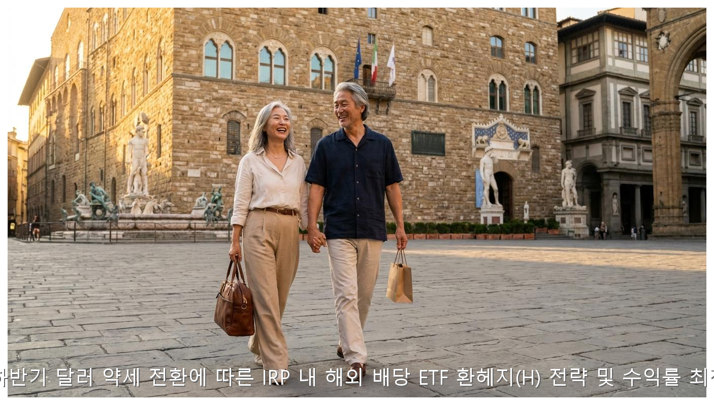 2026년 하반기 달러 약세 전환에 따른 IRP 내 해외 배당 ETF 환헤지(H) 전략 및 수익률 최적화 분석 핵심 안내 및 분석 인포그래픽 (7)