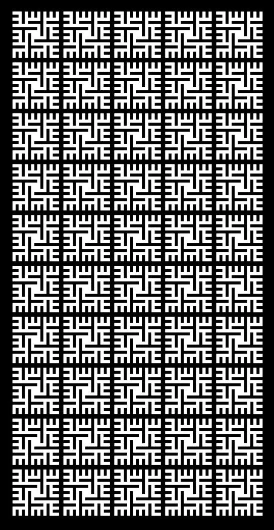 Geometric Interlocking Labyrinth Pattern Free SVG for CO2 Laser cutting and engraving crafts.