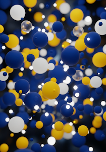 Abstract Floating Spheres Pattern