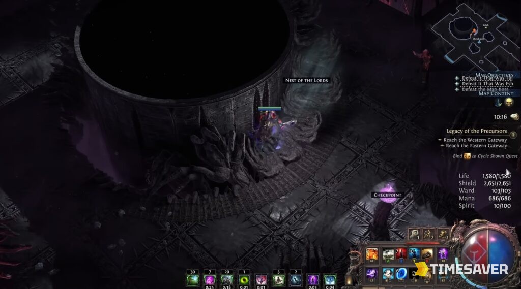 The Nest of the Lords Breachstone arena in Path of Exile 2 endgame