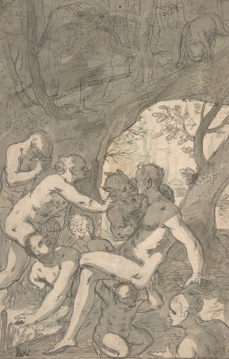 Women Bathing In A Wood Surprised By A Satyr 15801627
