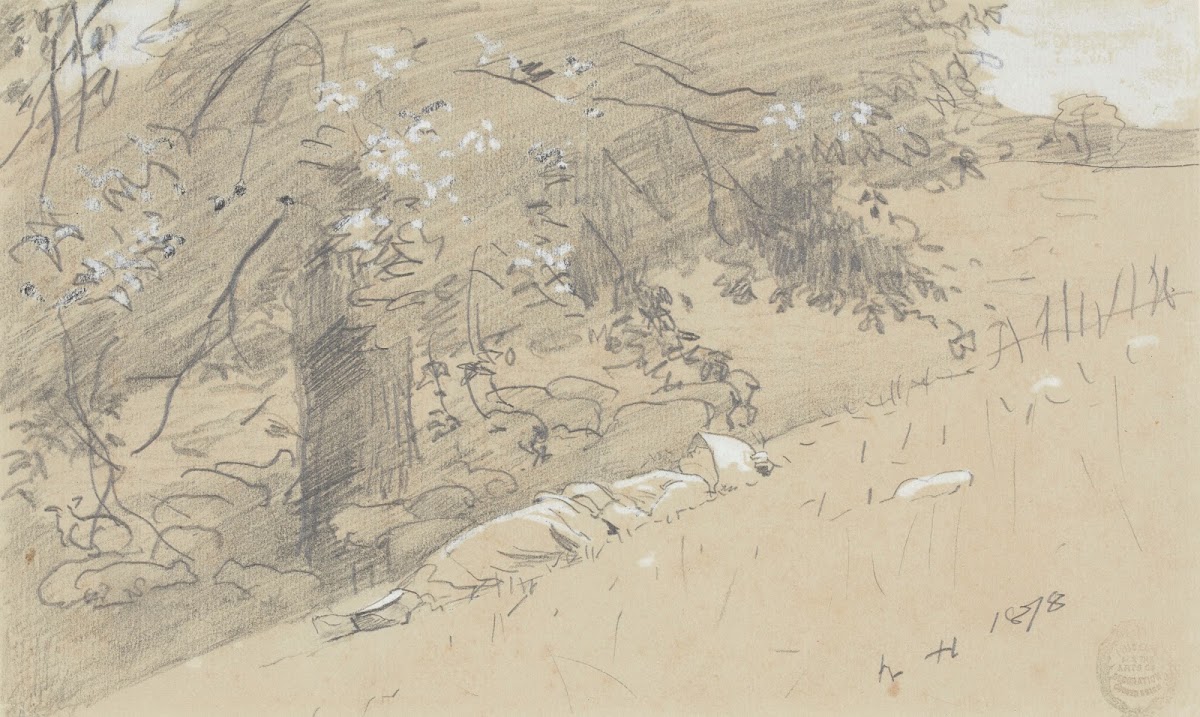 Shepherdess Resting Under a Tree 1878