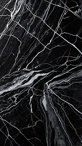 Black Marble with White Vein Texture