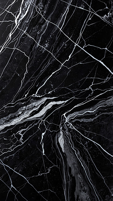 Black Marble with White Vein Texture - Free mobile Wallpaper