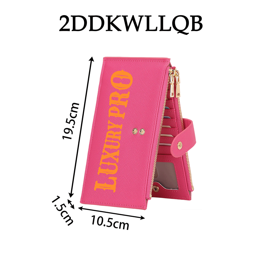 2D Multi-Slot Zipper Card Holder