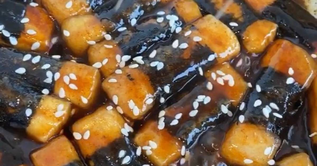 Đậu chiên rong biển sốt cay ngọt
