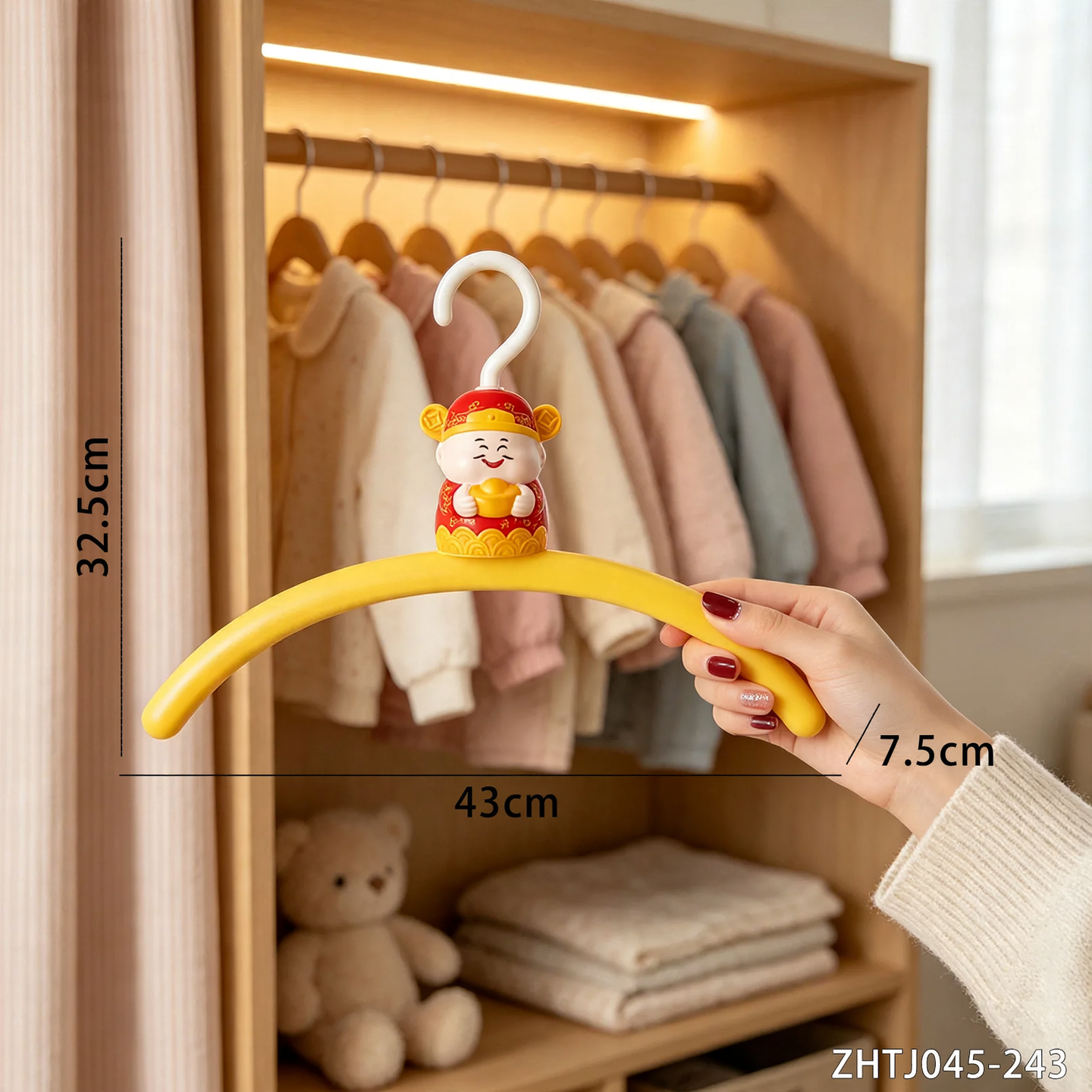 Non-slip clothes hanger, colorful