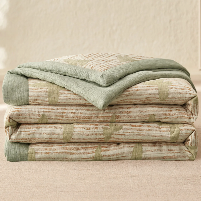 Cotton summer blanket, light and breathable, washable