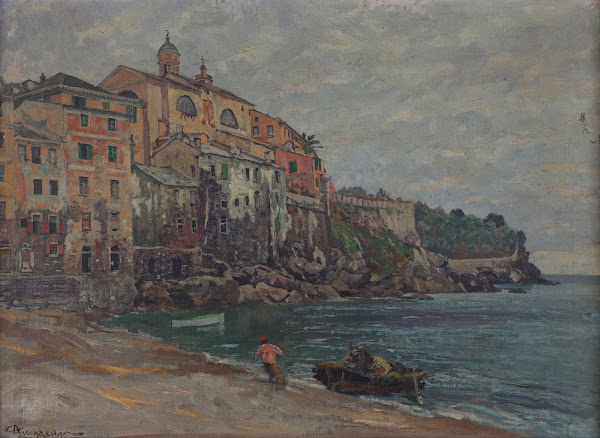 Italienische Stadt am Meer 1905