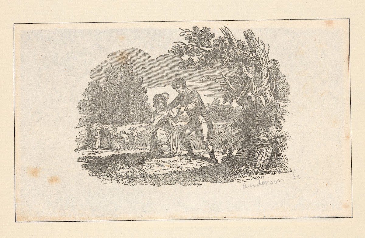 The seasons Autumn Couple resting at harvest 1826
