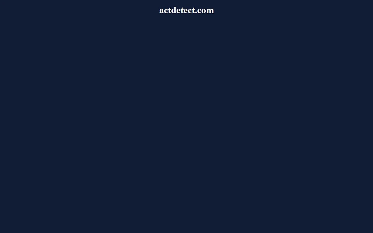 Captura de actdetect.com