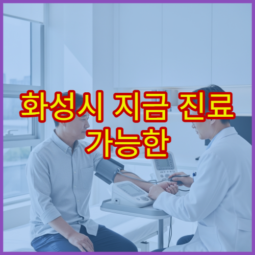 화성시 지금 진료 가능한 야간 병원 내과 감기·복통 밤 9시 이후 진료 안내