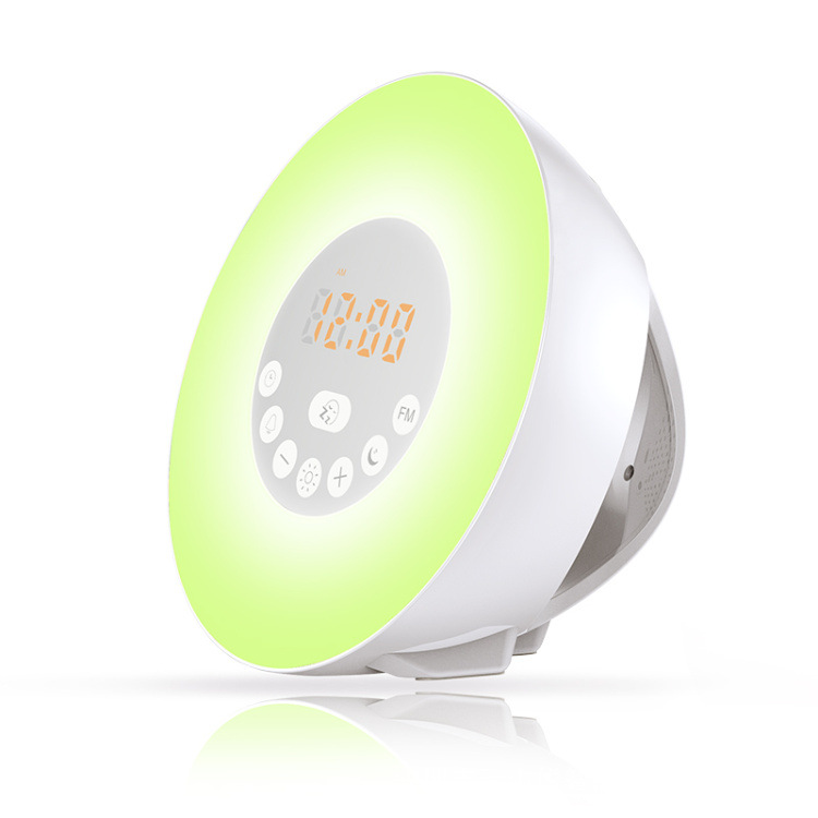 Multifunktionaler LED-Wecker mit Sonnenaufgangs- und Sonnenuntergangssimulation