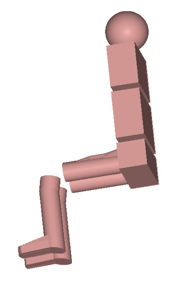 Dynamic Modeling of the Three-Dimensional Seated Human Body for High-Speed Train Ride Comfort Analysis