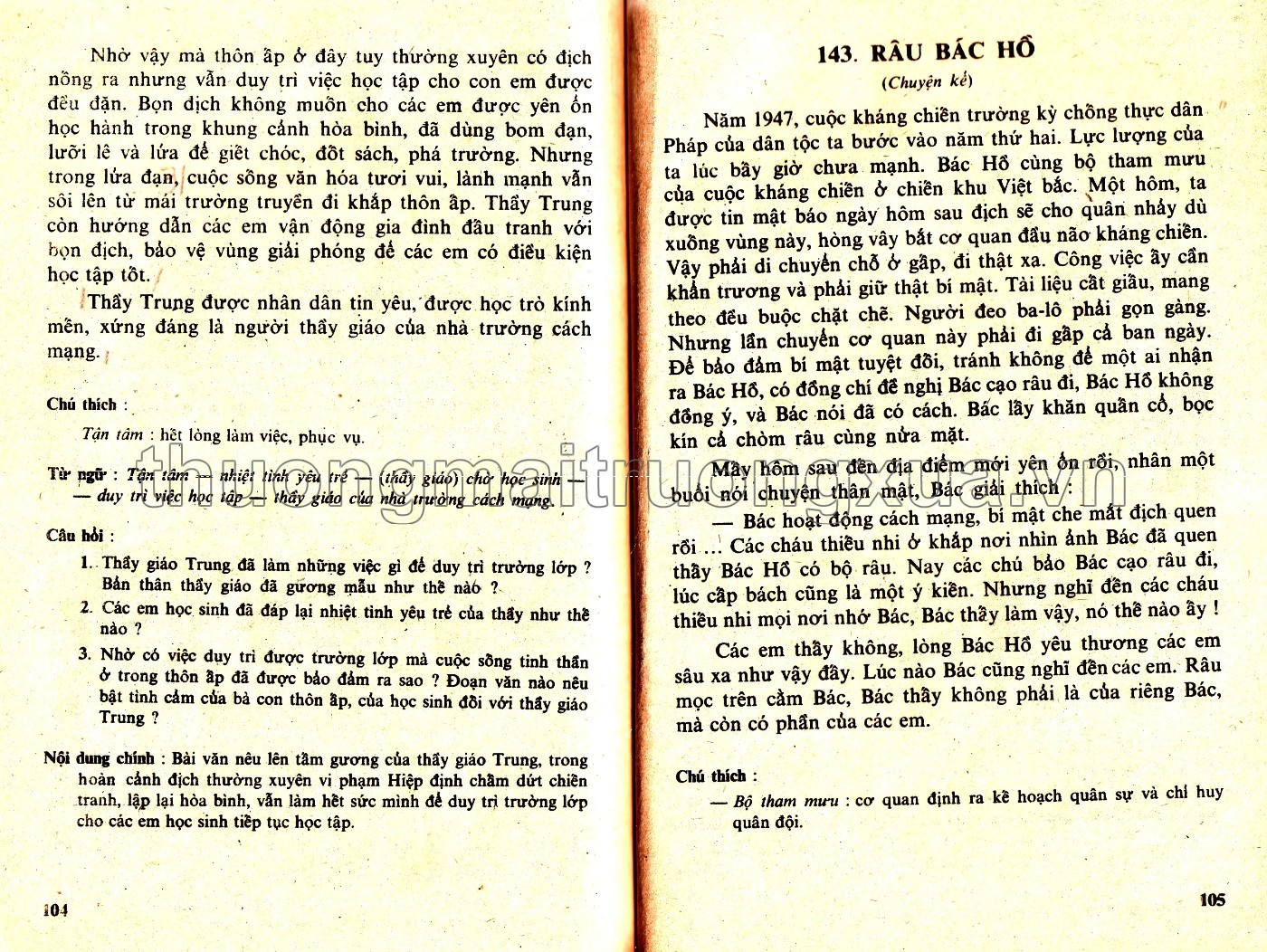 Tập đọc lớp 5 phổ thông (tập 2)  - Trang 54