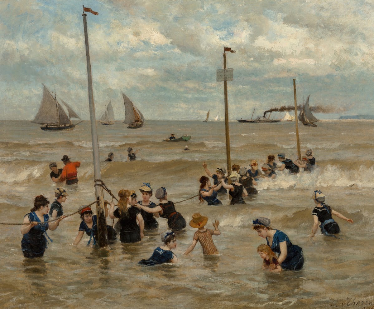 Bathing by the sea 1876