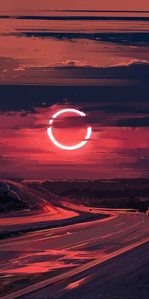 Aenami, Digital Art, Eclipse , Sun, Landscape Full HD Wallpaper Background