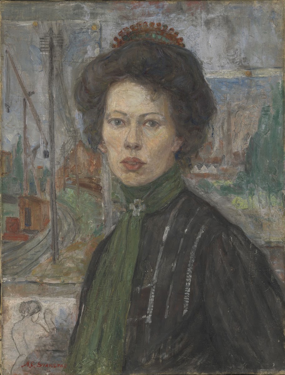 Portrait of the Swedish Painter Tora Holmström 1907