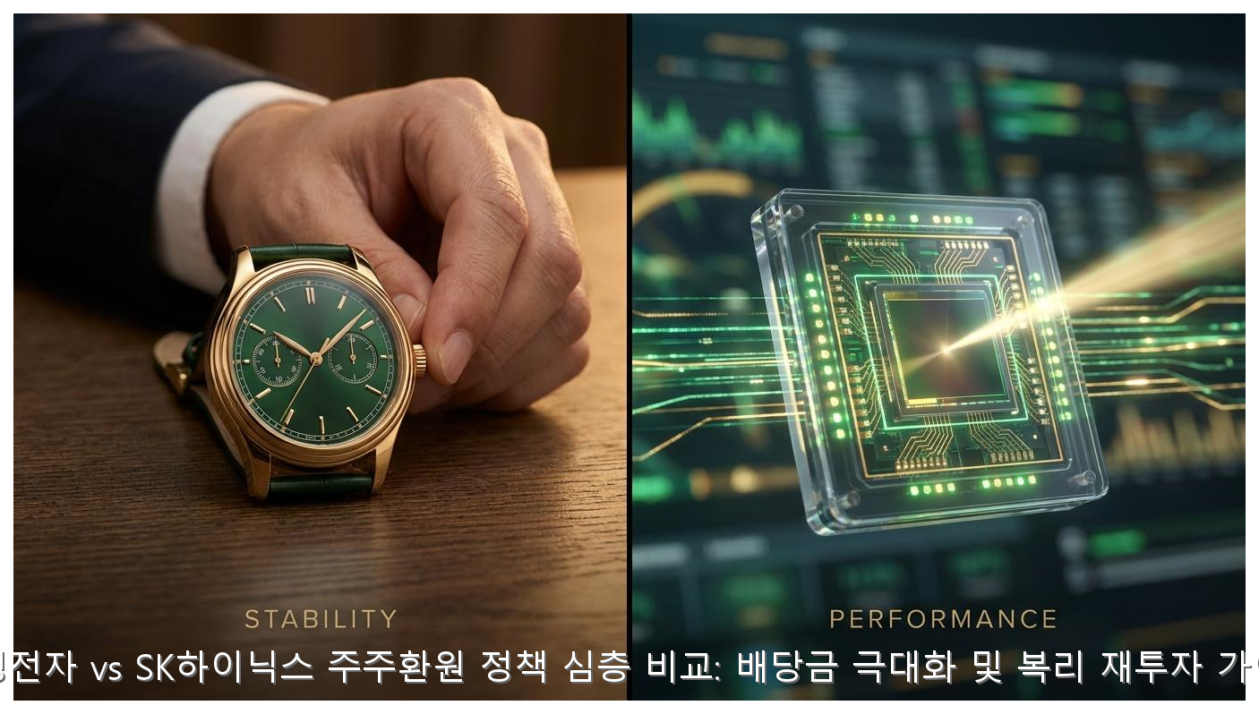 삼성전자 vs SK하이닉스 주주환원 정책 심층 비교: 배당금 극대화 및 복리 재투자 가이드 핵심 안내 및 분석 인포그래픽 (2)