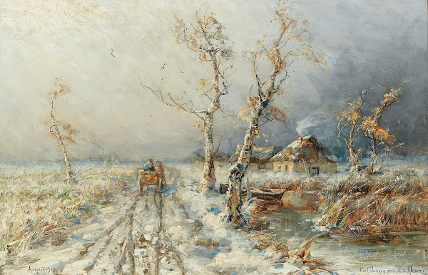 A Storm in a Snow Landscape 1913