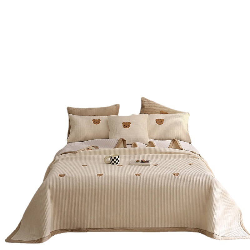 Double-sided Baby fur bed cover, Korean style