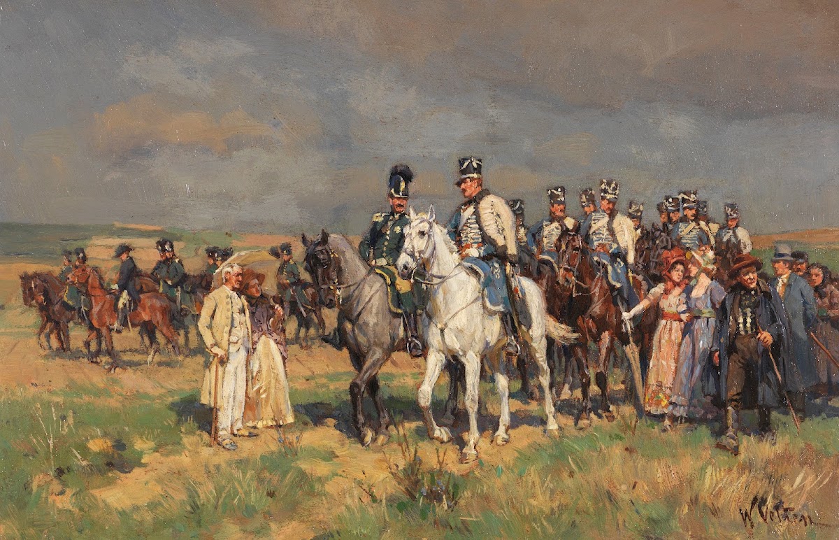 Begegnung auf der Landstraße Ca 1880 1920