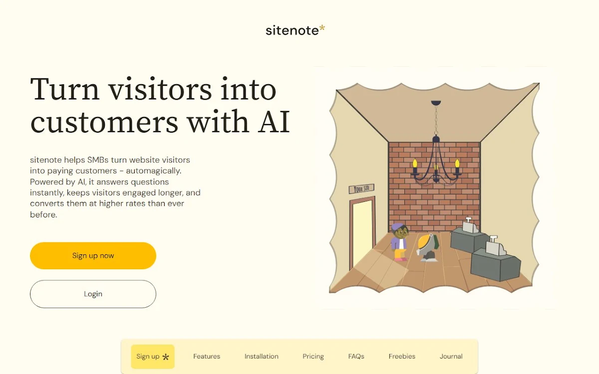 Captura de sitenote