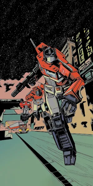 Optimus Prime Leading The Autobots Full HD iPhone Wallpaper Background