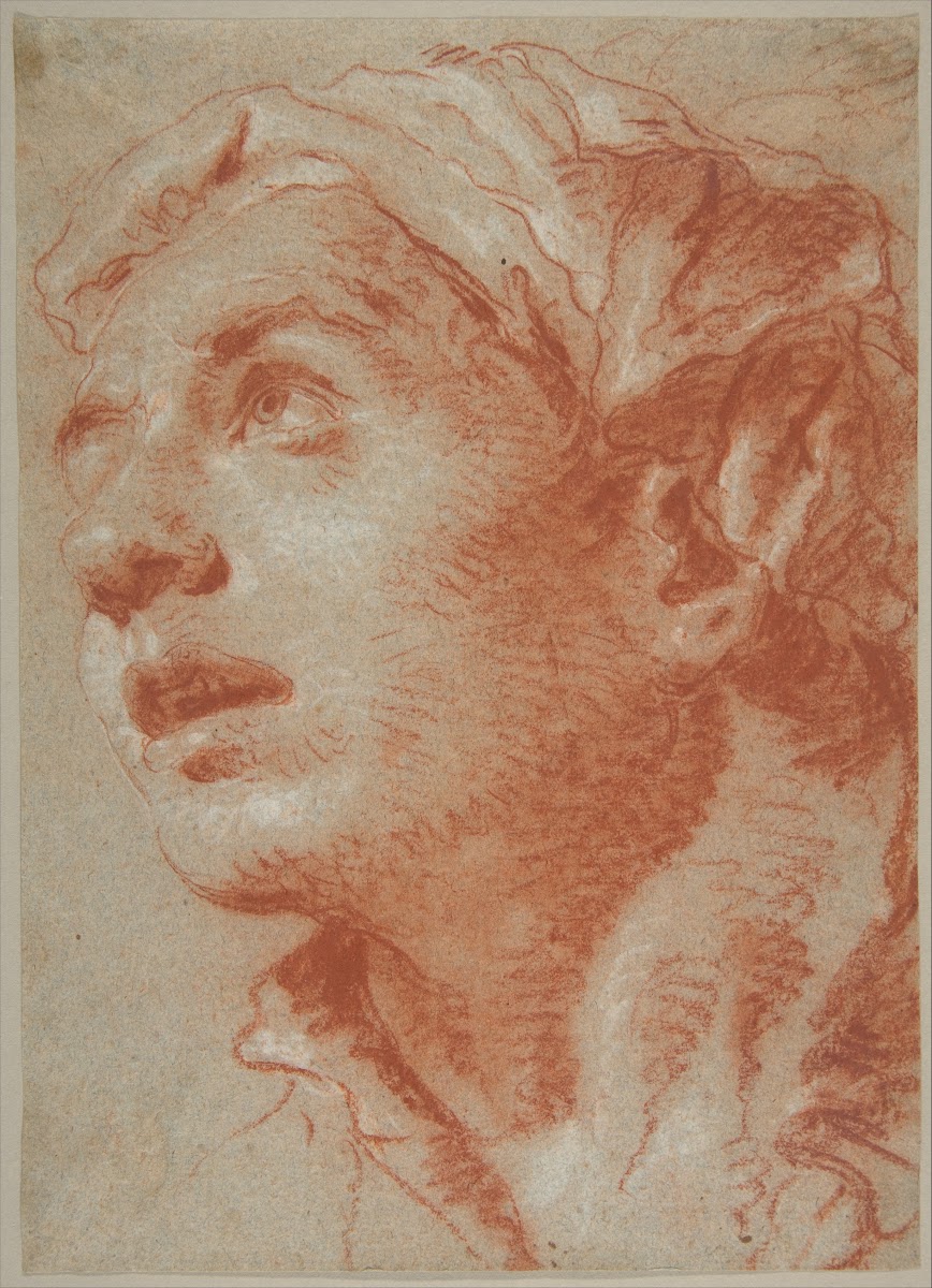 Head of a Young Man in Three Quarter View 18th century