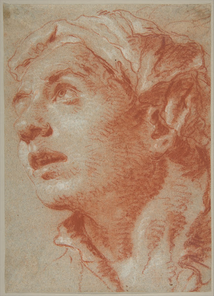 Head of a Young Man in Three Quarter View 18th century