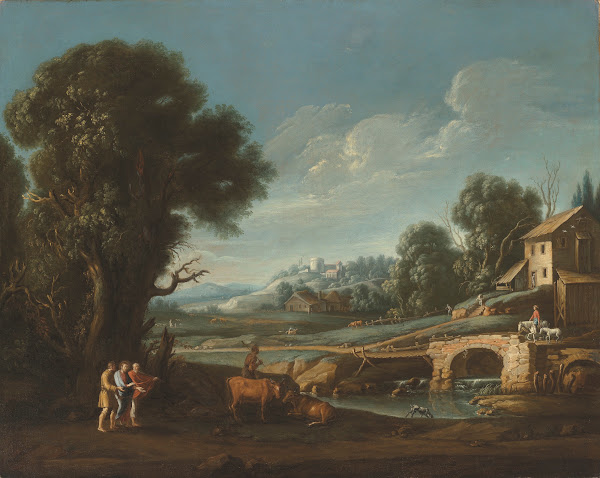 A landscape with Christ on the road to Emmaus