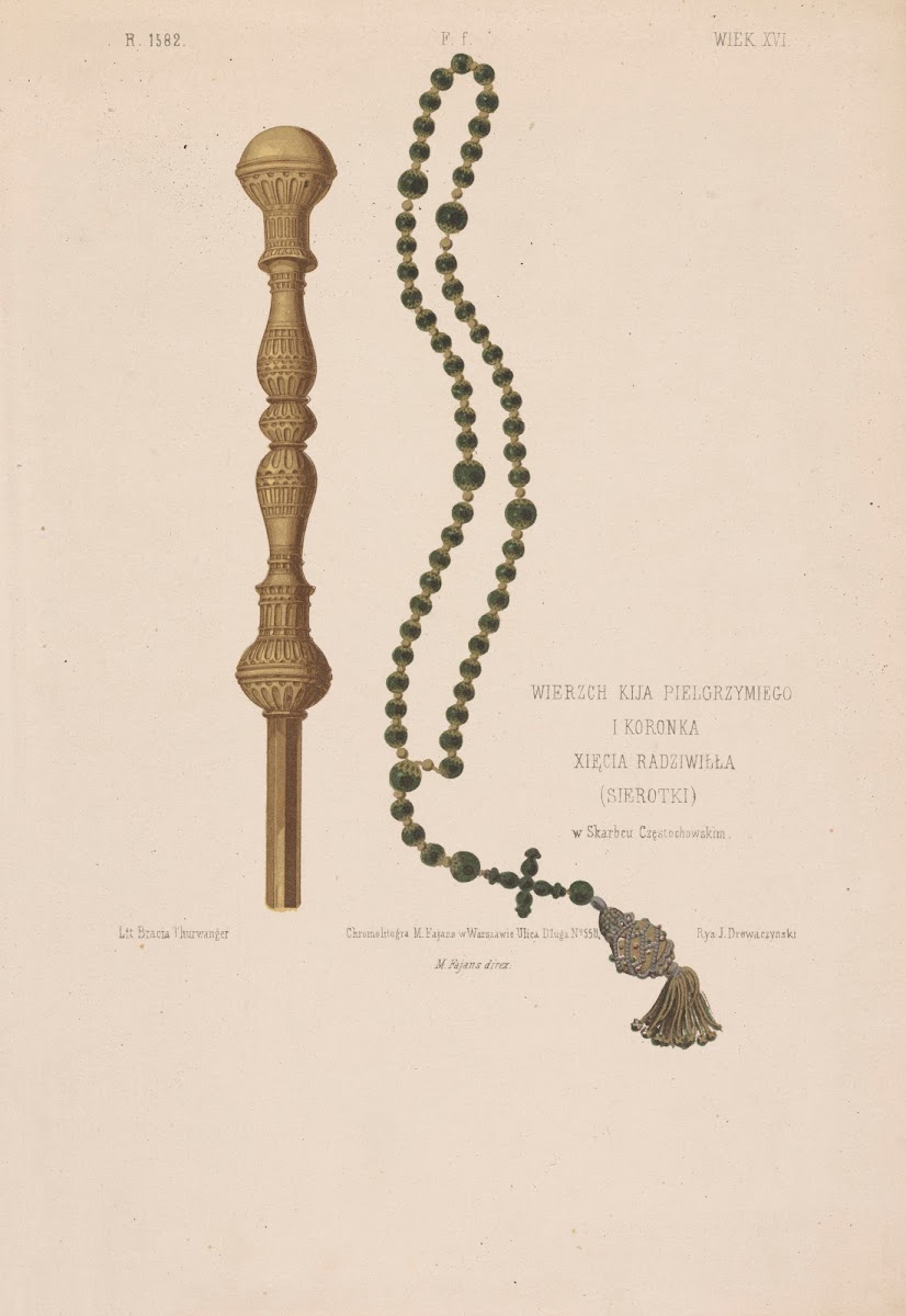 Handle Of The Pilgrims Staff And A Chaplet Of Prince Radziwiłł The Orphan In The