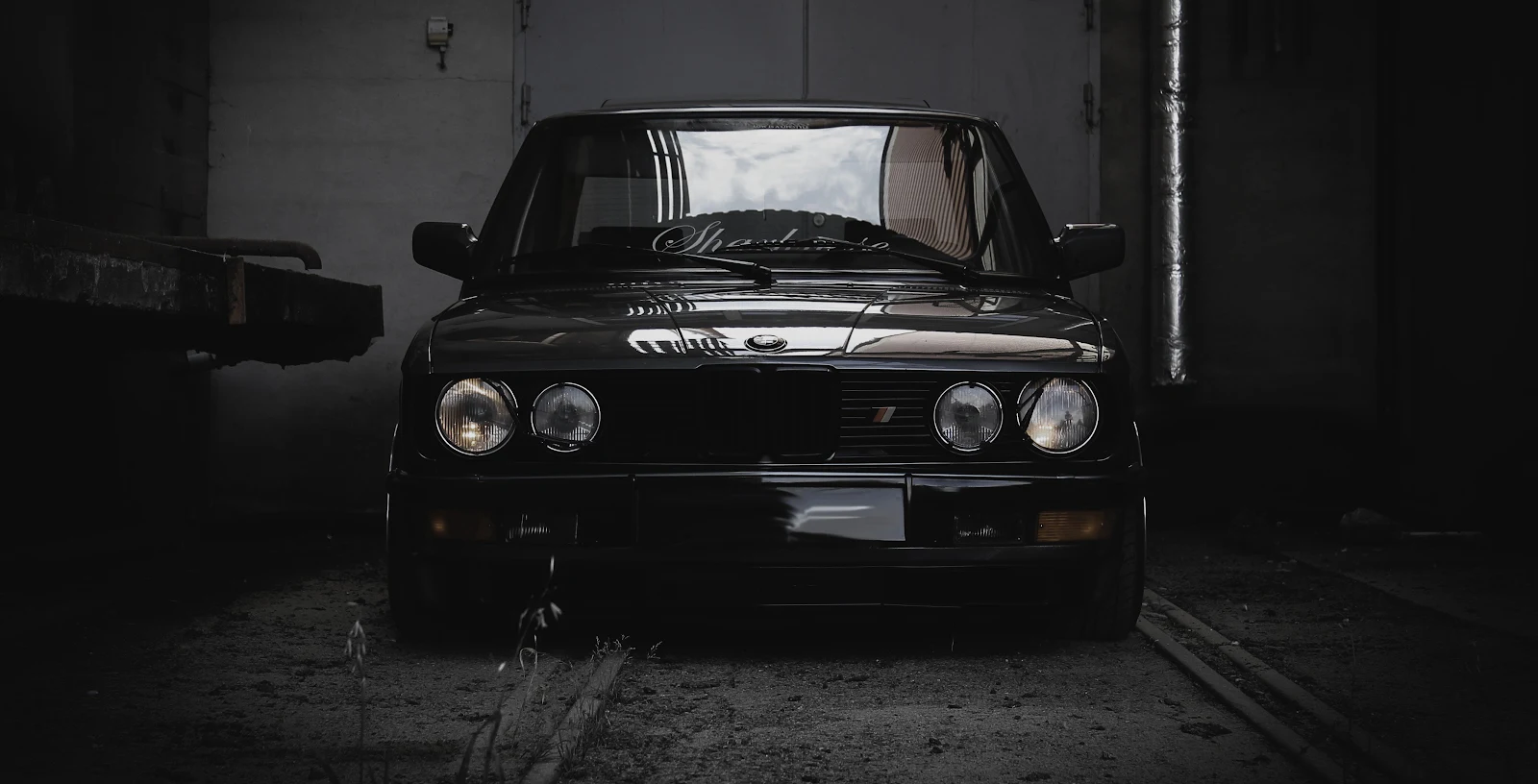 BMW, Classic, Car, E28, Dark 4K Desktop and iPhone Wallpaper Background
