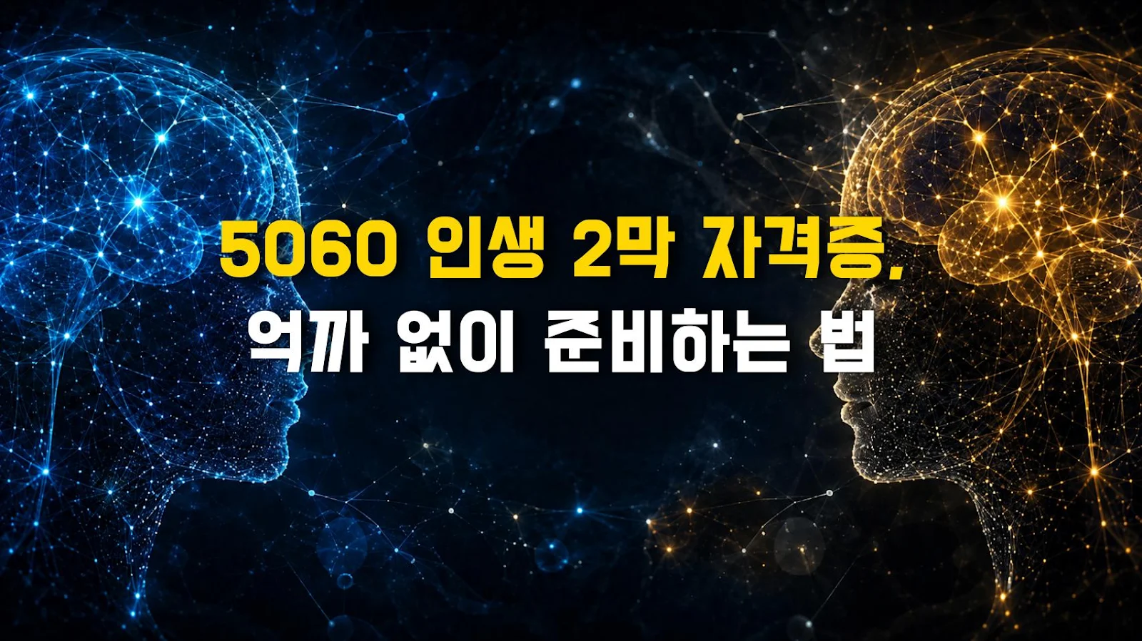 5060 인생 2막 자격증, 억까 없이 준비하는 법
