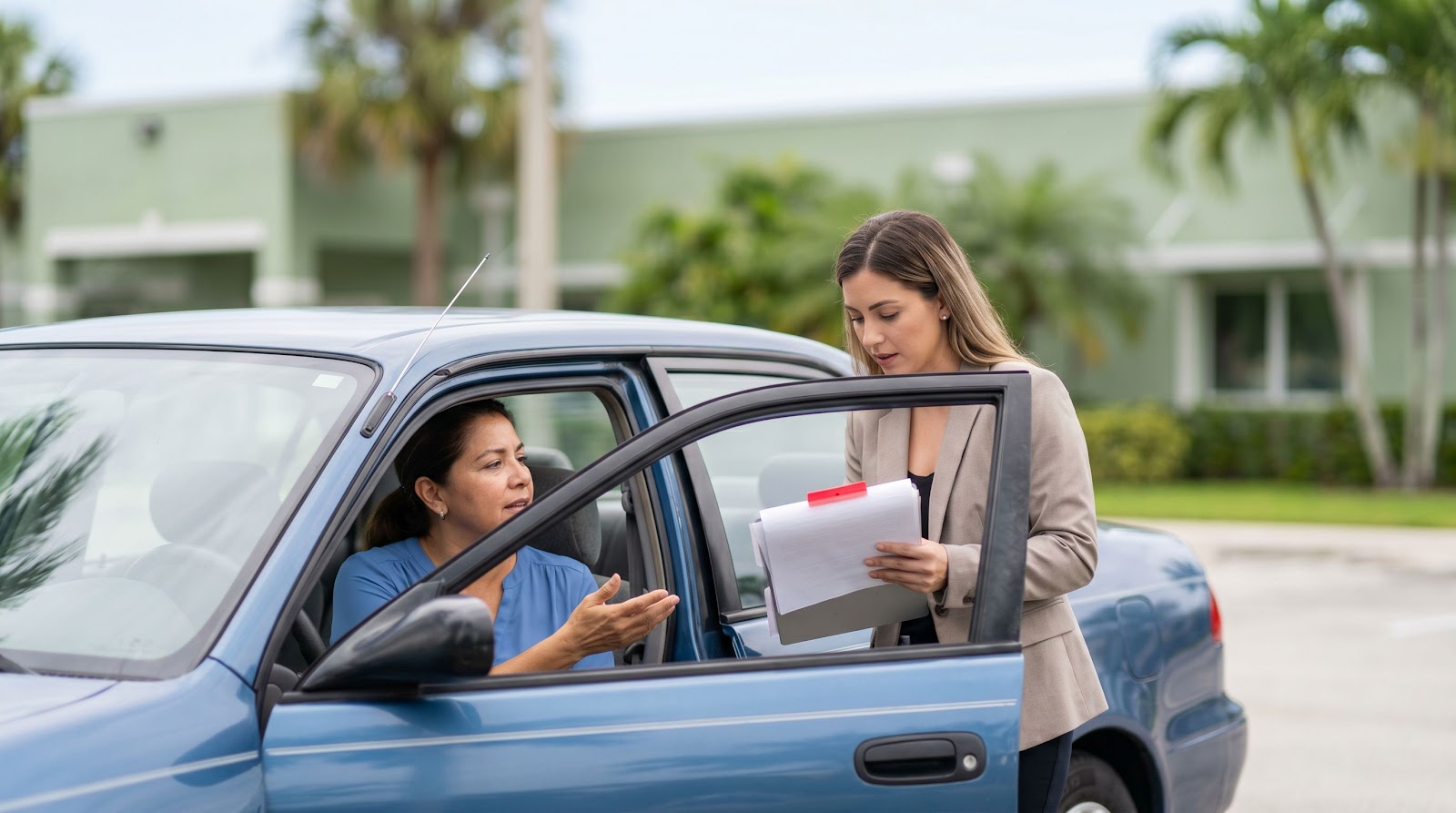 Conductora latina revisa beneficios tras un accidente para evaluar si la cobertura pip florida suficiente alcanza en Florida