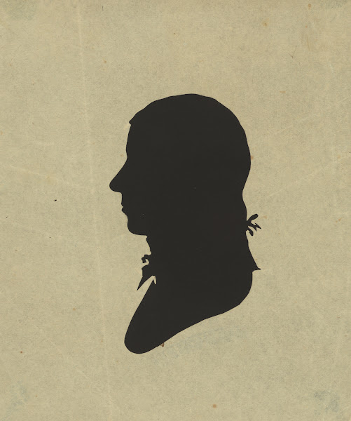 Silhouette of man facing left no 10 1761 1827