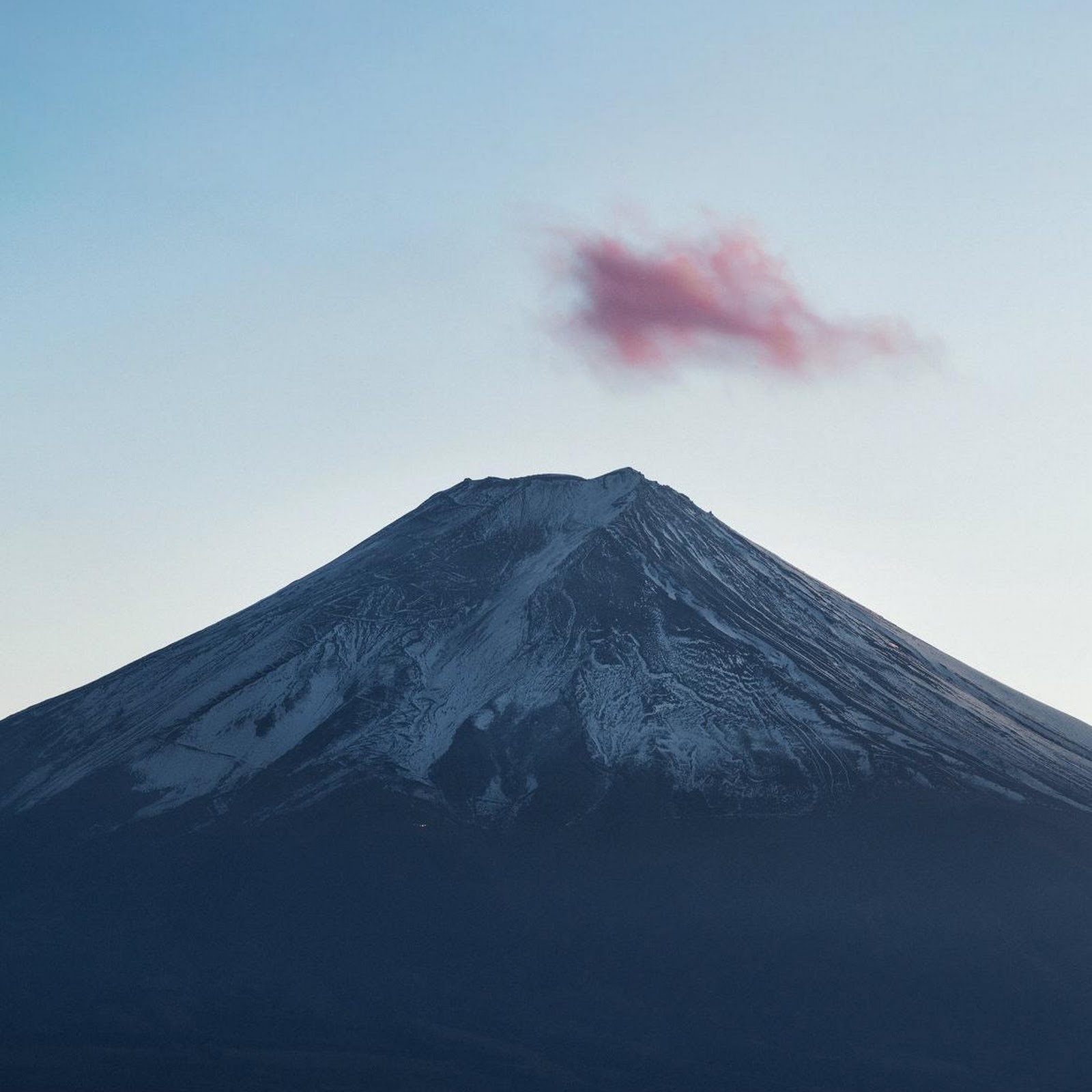 Download Mount Fuji Over Glowing City Full HD iPhone