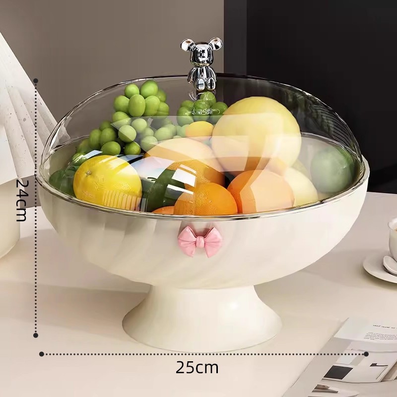 Rotatable nut bowl with 8 compartments, sealable