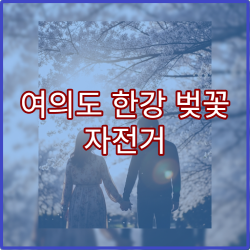 여의도 한강 벚꽃 자전거 대여와 라이딩 코스 안내