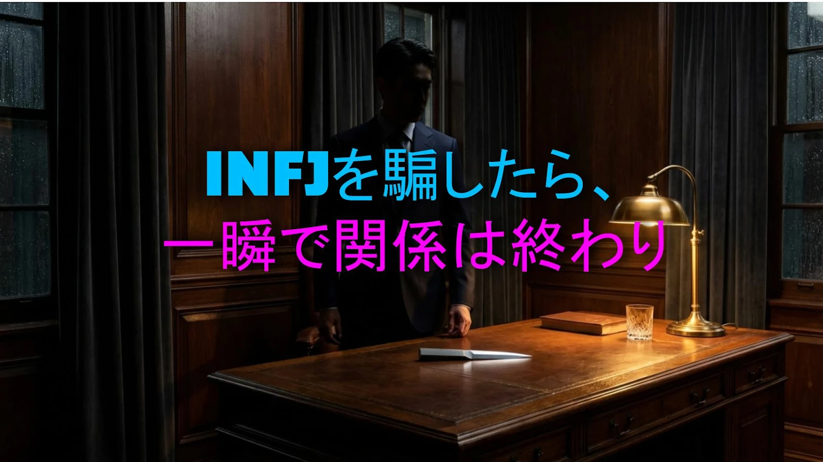 INFJを騙したら、一瞬で関係は終わり