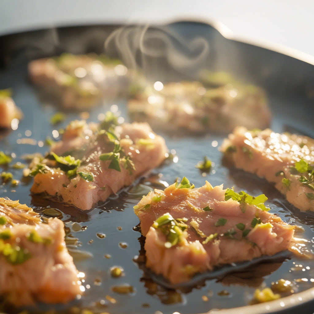Crispy Lemon‑Herb Tuna Skillet with Veggie Medley